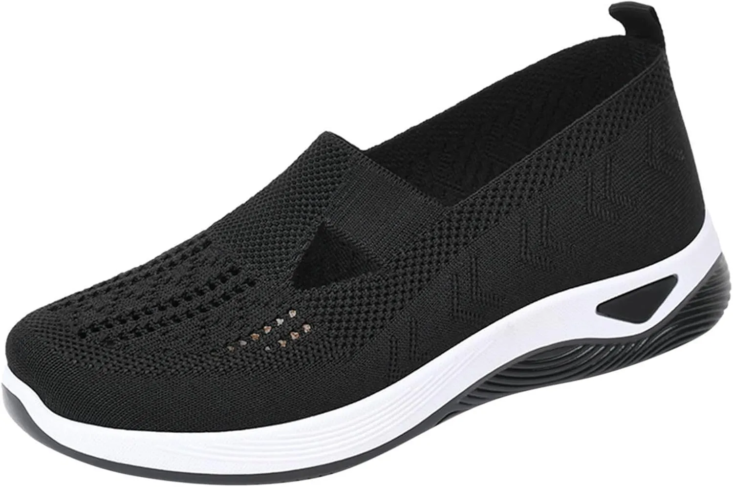 Women's Woven Orthopedic Breathable Soft Shoes Womens Running Shoes Comfort Ladies Shoes Casual White Sneakers Brown Tennis Shoe Cross Trainer Shoe