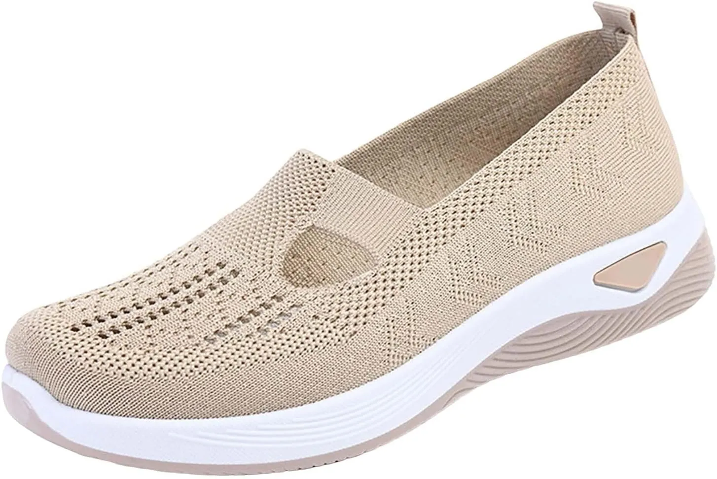 Women's Woven Orthopedic Breathable Soft Sole Walking Shoes Women Sports Shoes Dressy Casual Women's Fashion Sneakers Red Tennis Shoe Loafers Dress Shoe