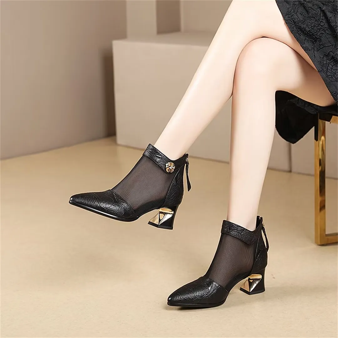 Zephyrique Glam Zipper Boots